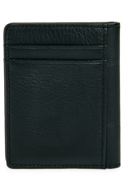 Shop Will Leather Goods Front Pocket Money Clip Wallet In Black