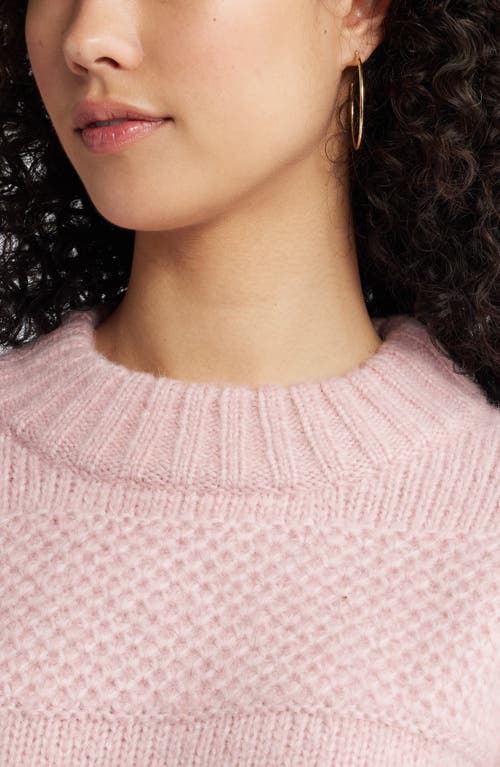 Shop Bp. Textured Relaxed Sweater In Pink Coral