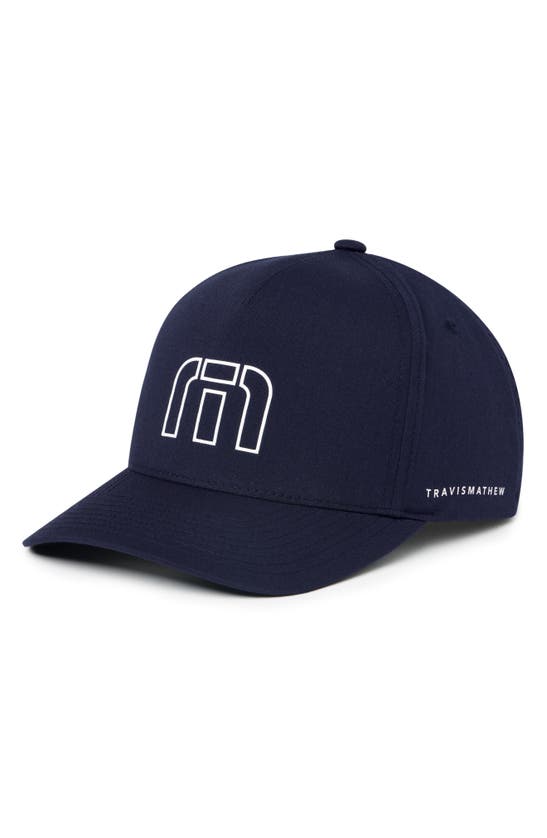 Shop Travismathew Landing Gear Snapback Baseball Cap In Total Eclipse