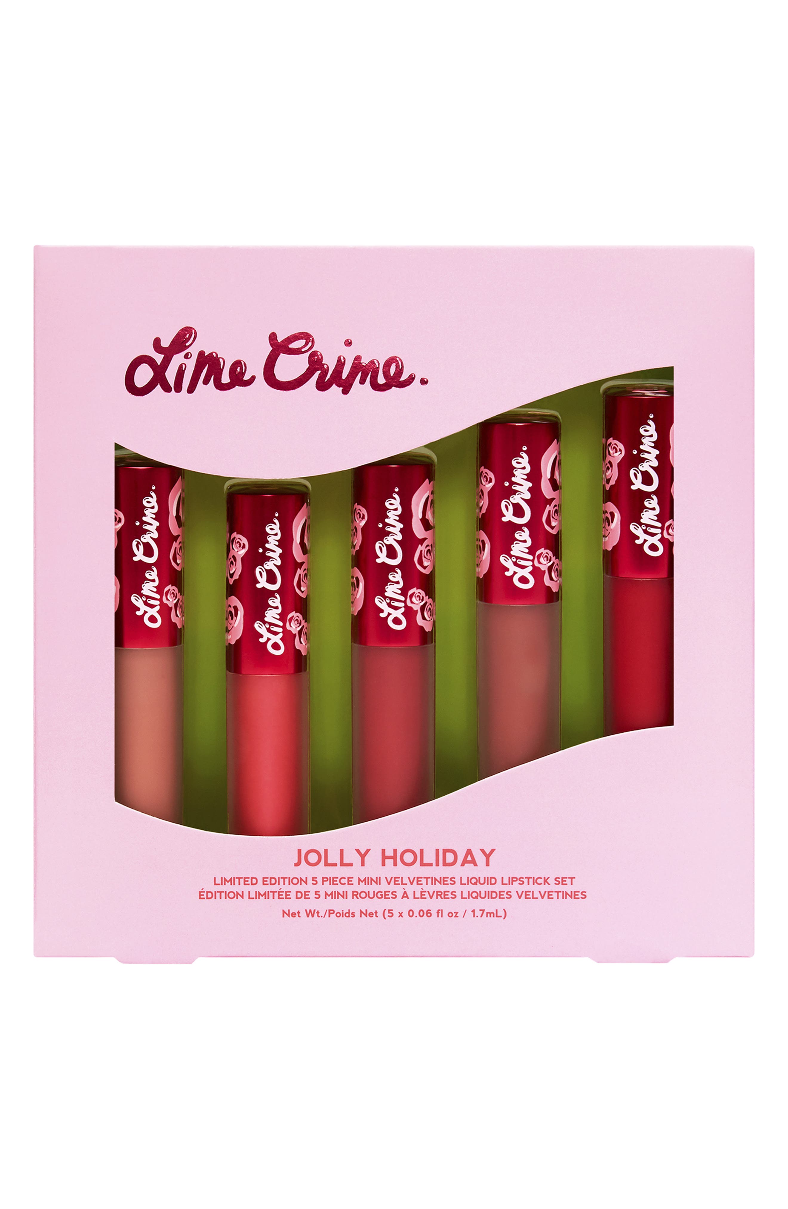 lime crime best sellers mini velvetines lip set