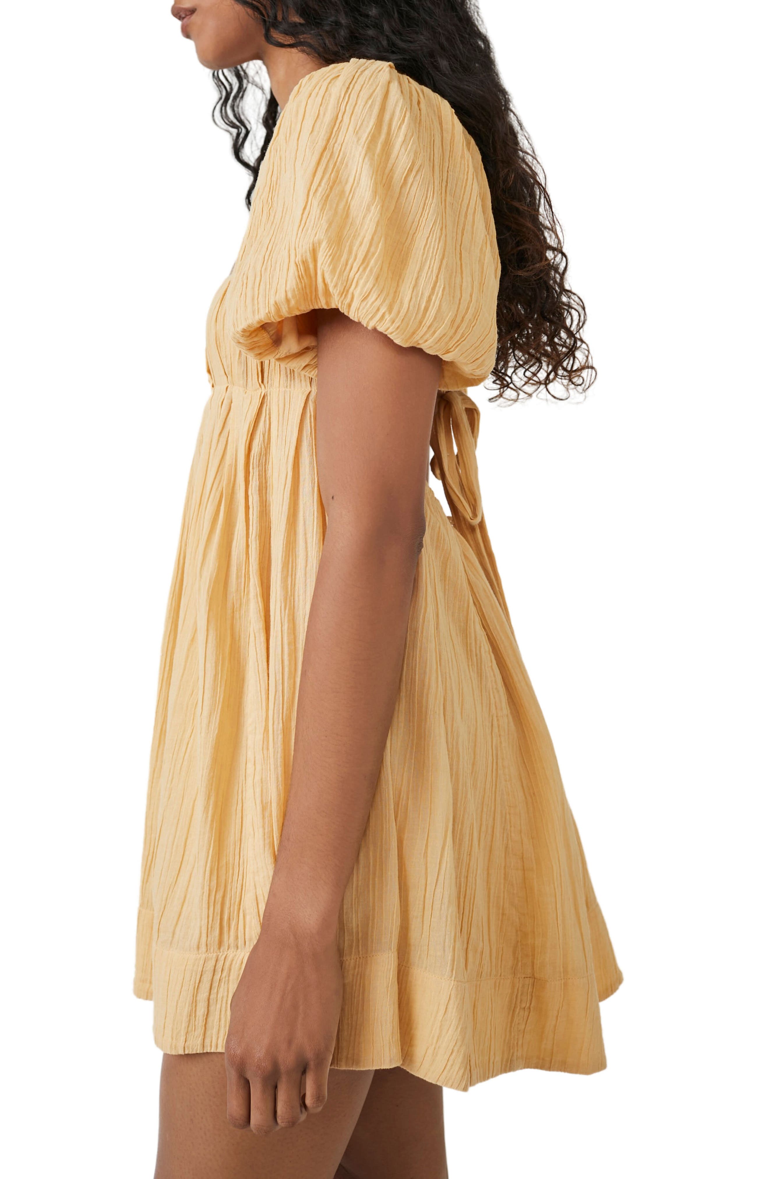 free-est marina tie back cotton crinkle babydoll dress Free People free-est Marina Tie Back Cotton Crinkle Babydoll Dress