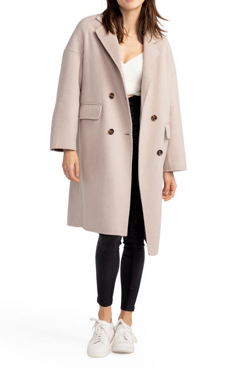 Heather Grey Coat - Wool Coat - Long Coat - Oversized Pea Coat - Lulus