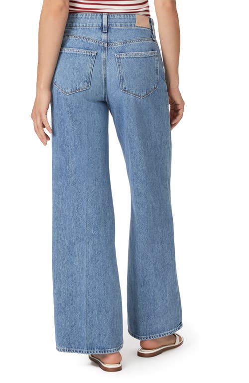 Shop Paige Zoey Tie Waist Wide Leg Jeans In Alaya