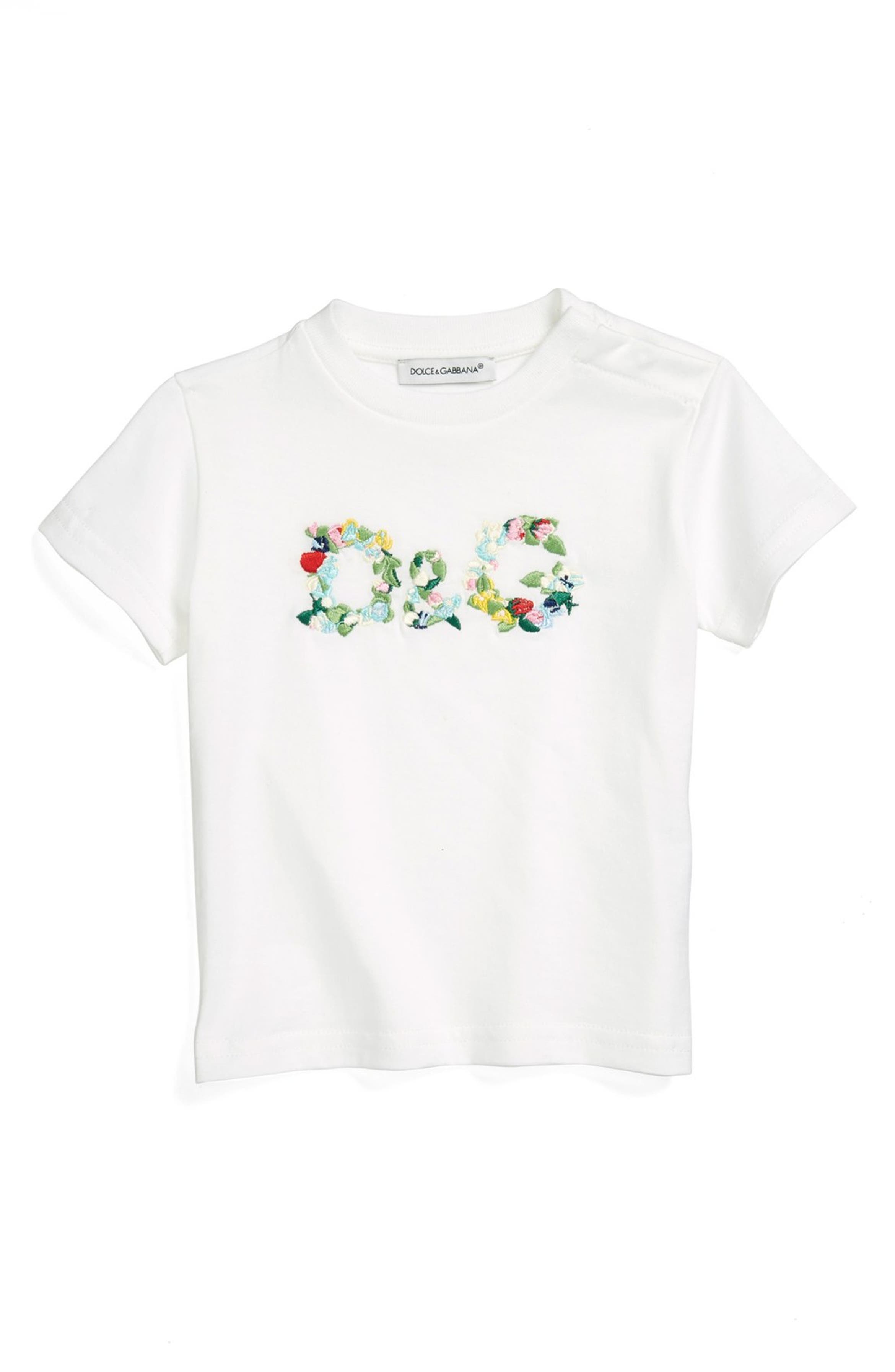 Dolce&Gabbana Embroidery Tee (Baby Girls) | Nordstrom