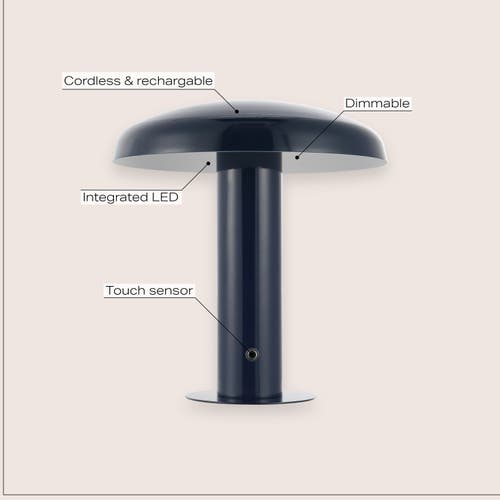 Jonathan Y Suillius Led Table Lamp In Navy