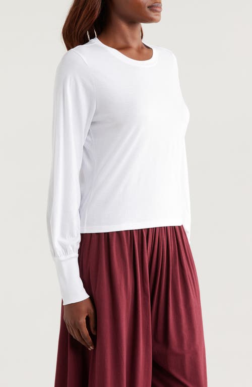 Lunya Organic Pima Cotton Lounge T-shirt In Sincere White