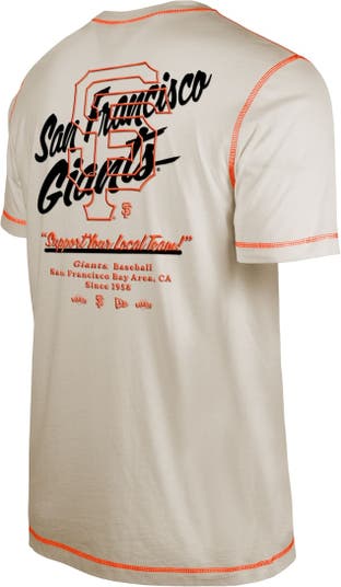 Men's New Era White San Francisco Giants Team Split T-Shirt Size: Small