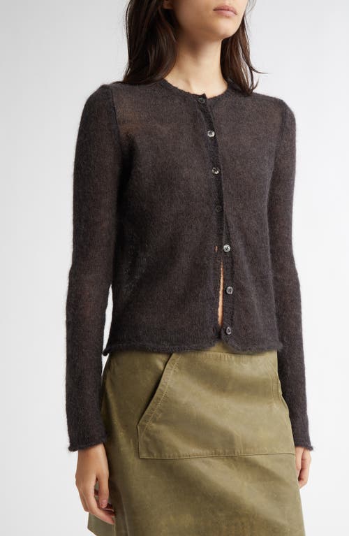 Paloma Wool Button Fine Champions Mohair & Alpaca Blend Cardigan In Grey