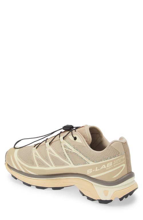 Shop Salomon Gender Inclusive Xt-6 Mindful Sneaker In White Pepper/tyellow/falcon