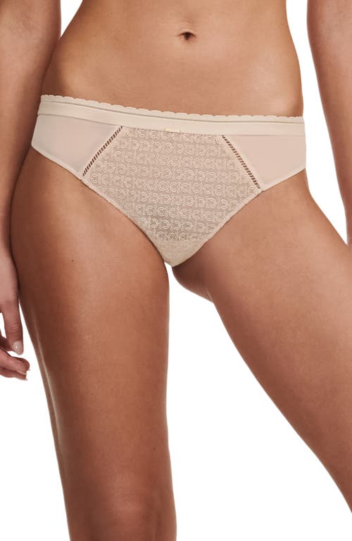 Chantelle Lingerie Monogram Cheeky Bikini Beige Blush at Nordstrom,