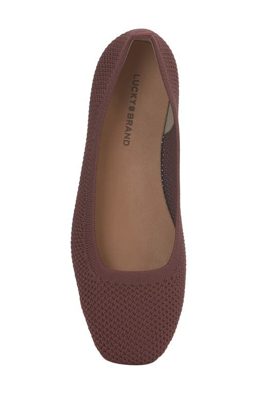 Shop Lucky Brand Daneric Ballet Flat In Brownstone