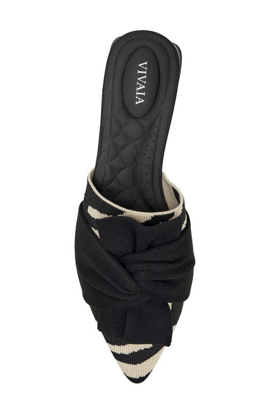 Shop Vivaia Yaffa Pro Pointed Toe Mule In Almond/ Black