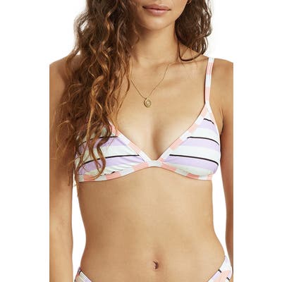 Billabong Break A Dawn Triangle Bikini Top, Blue