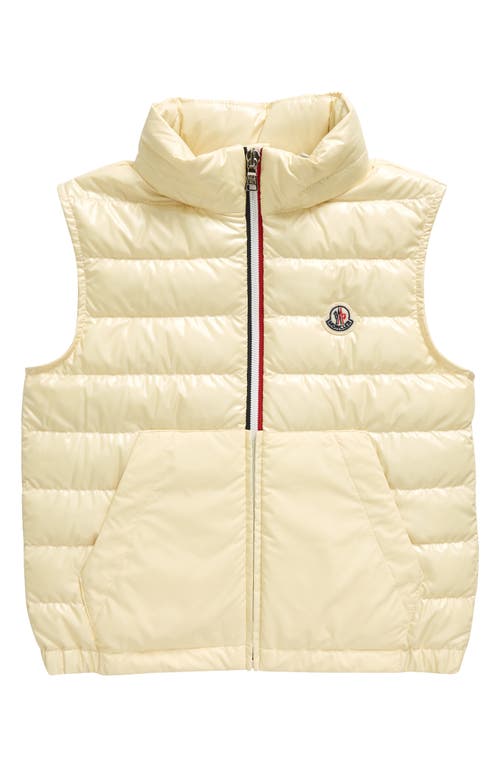 Moncler Kids' Apatou Down Puffer Vest Yellow at Nordstrom, Y