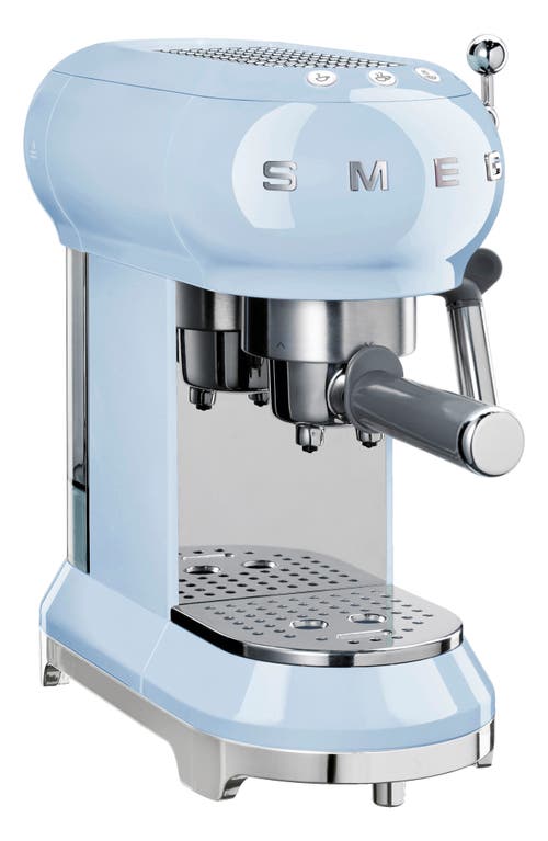smeg '50s Retro Style Espresso Coffee Machine in Pastel Blue at Nordstrom