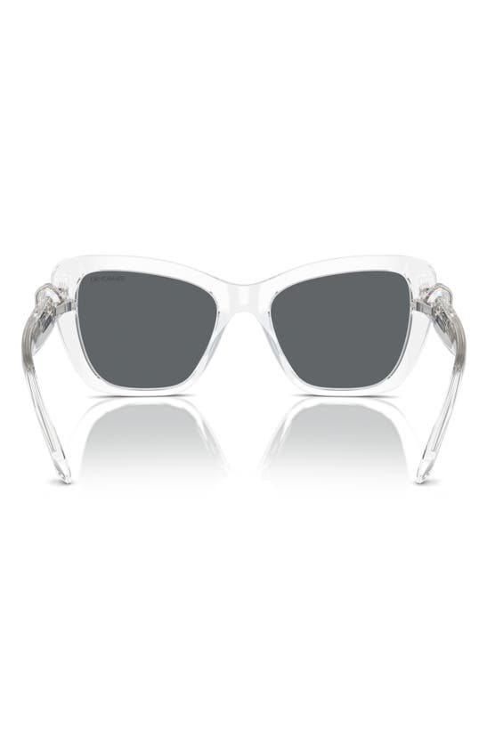 Swarovski 52mm Cat Eye Sunglasses In Crystal
