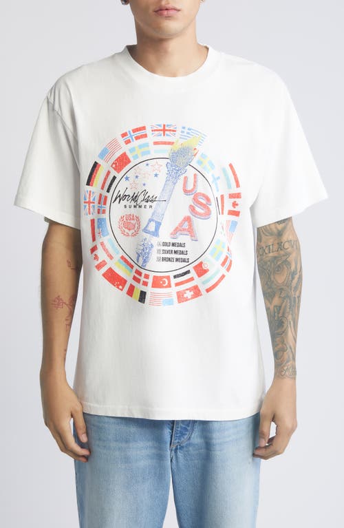 Id Supply Co World Class Summer Graphic T-shirt In White