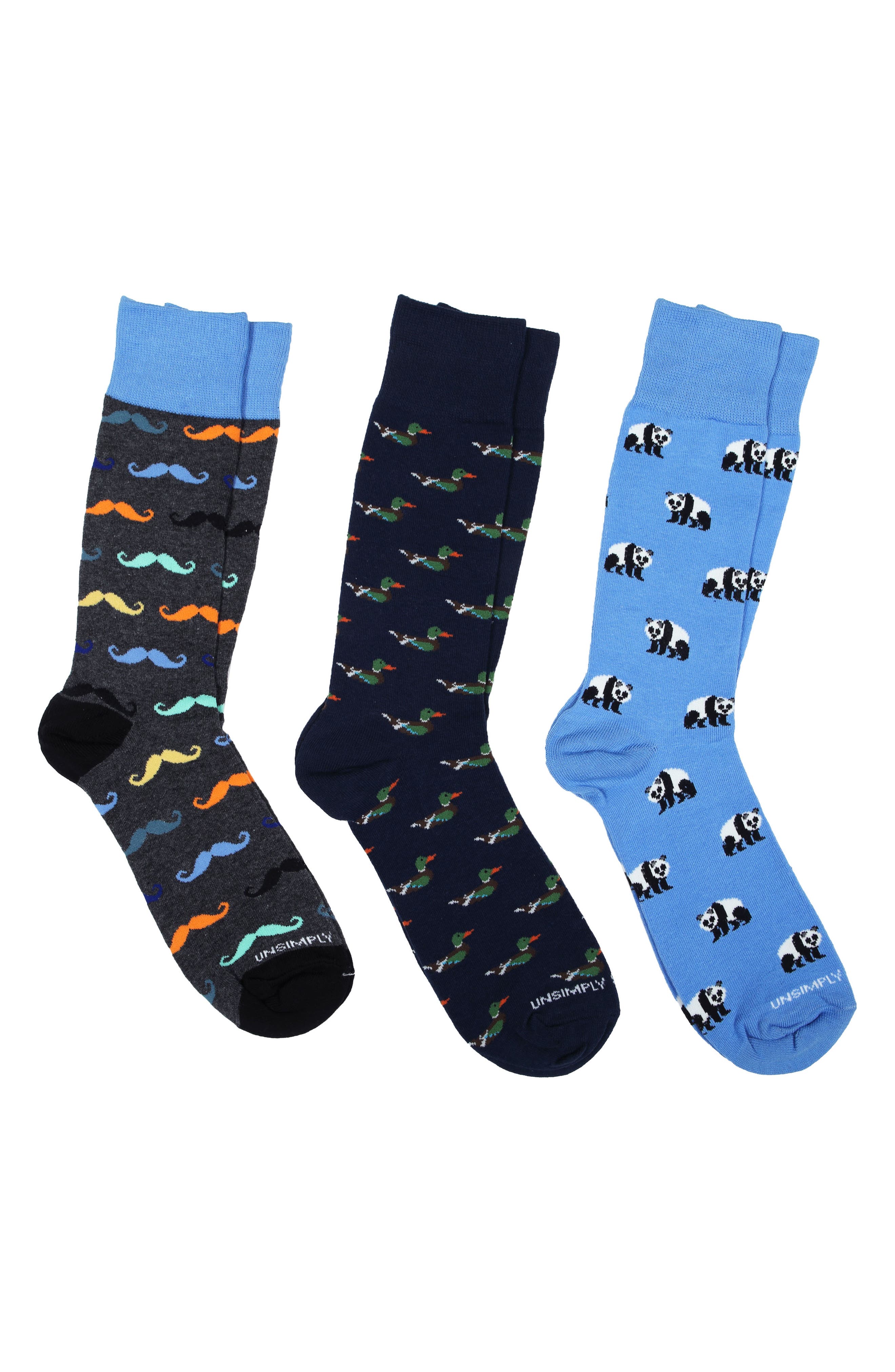 Assorted Pack of 4 Unsimply Stitched Socks 