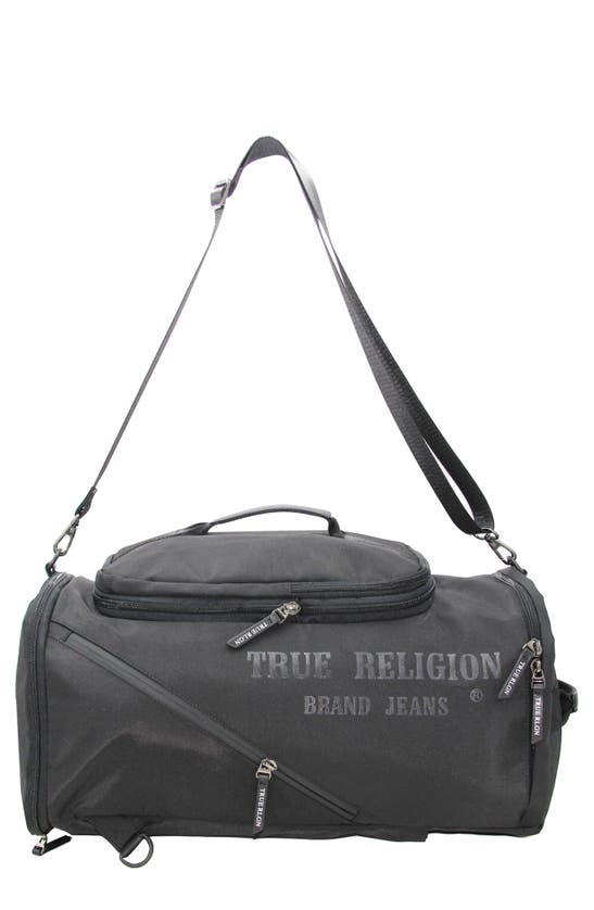 Shop True Religion Brand Jeans Switch Convertible Duffle Backpack In Black