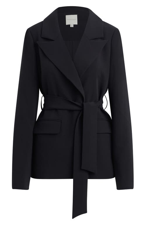 Shop Favorite Daughter The Adrienne Belted Blazer In Black