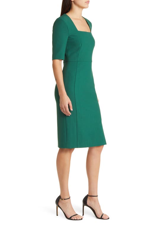 Hugo Boss Doneba Bodycon Square Neck Dress In Neplica
