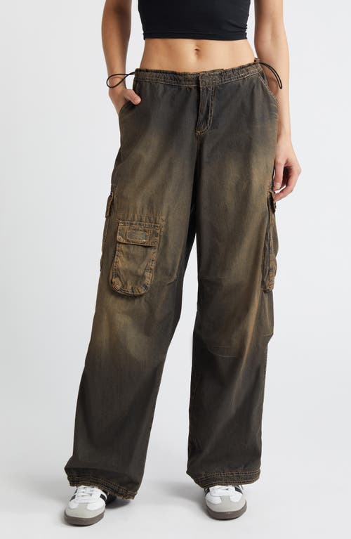 BDG Urban Outfitters Baggy Cargo Pants Tint Washed Black at Nordstrom,