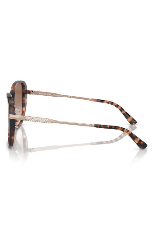Michael Kors 54mm Gradient Square Sunglasses In Pink Tortoise