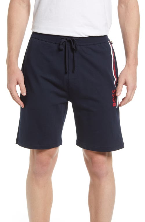 HUGO Essential Cotton Pajama Shorts in Navy