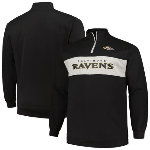 Baltimore Ravens Neutral Colour Logo Hoodie - Mens - Big & Tall