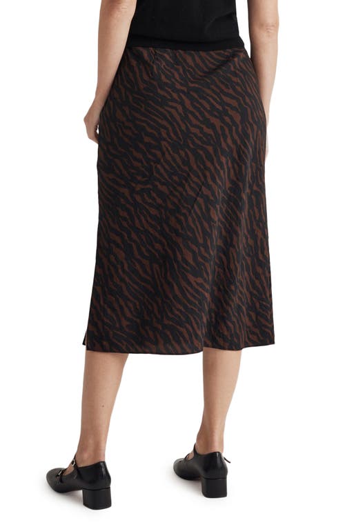 Madewell Layton Midi Slip Skirt In True Black