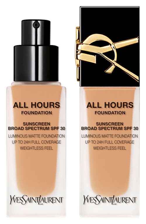 Yves Saint Laurent All Hours Luminous Matte Foundation 24H Wear SPF 30 with Hyaluronic Acid in Mw3