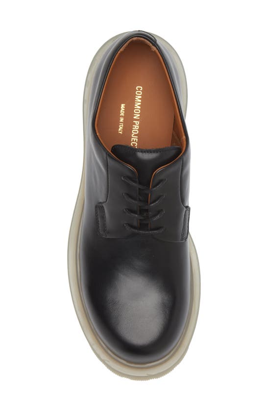 Shop Common Projects Plain Toe Derby In Black