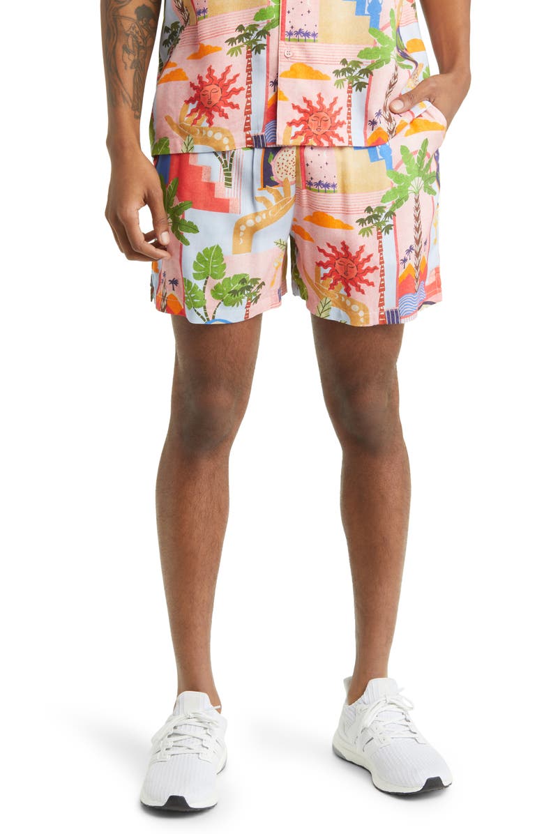 Native Youth Tropical Print Shorts | Nordstrom