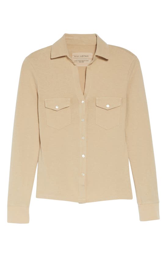 NILI LOTAN LIAM BUTTON-UP SHIRT
