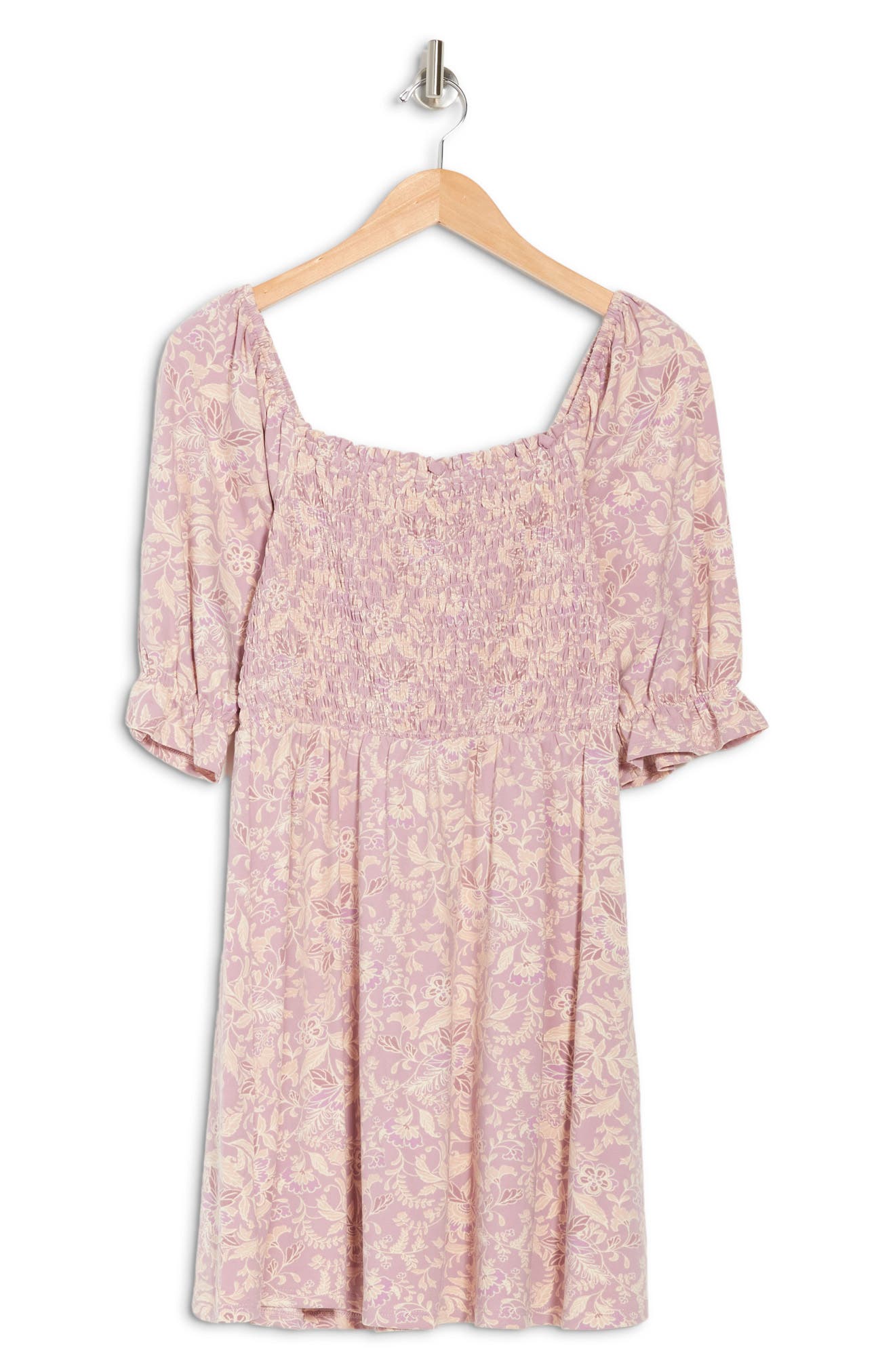 wayf floral mini dress