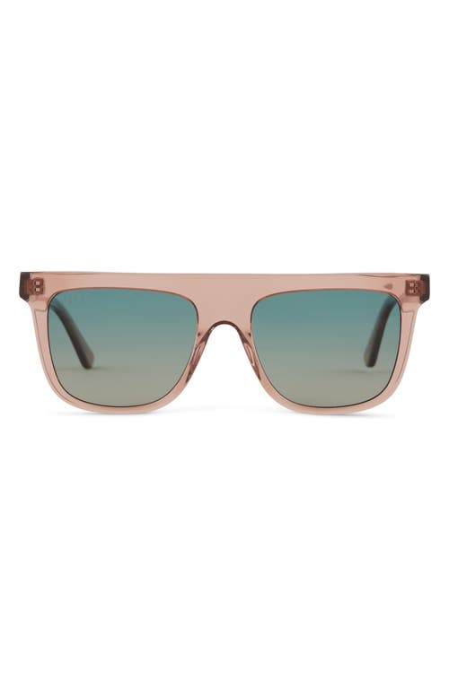 Stevie 55mm Gradient Flat Top Sunglasses in Turquoise Sea Gradient