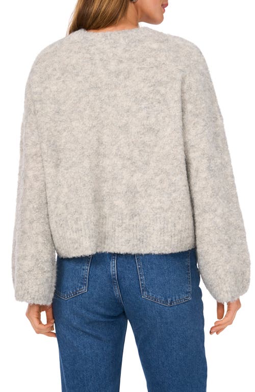 Vince Camuto Crewneck Bell Sleeve Sweater In Brill Grey