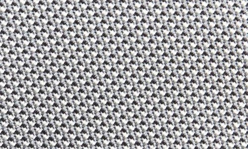 Shop David Donahue Neat Silk Tie In Gray/white