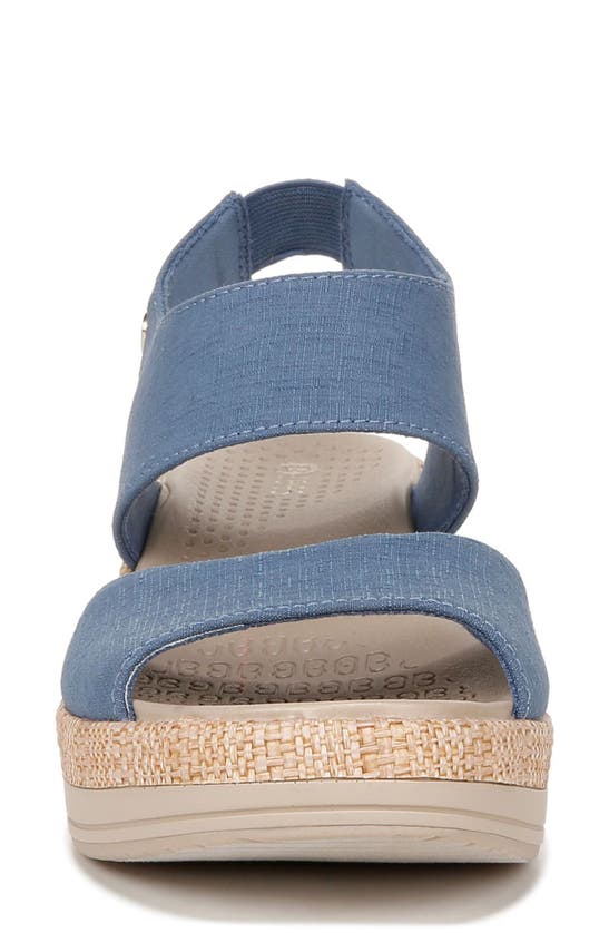 Shop Bzees Reveal Wedge Slingback Sandal In Blue