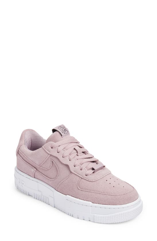 Nike Air Force 1 Pixel Trainer In Plum Fog/ White