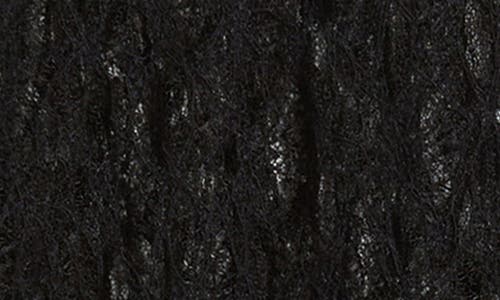 Open Edit Lace Button-up Shirt In Black