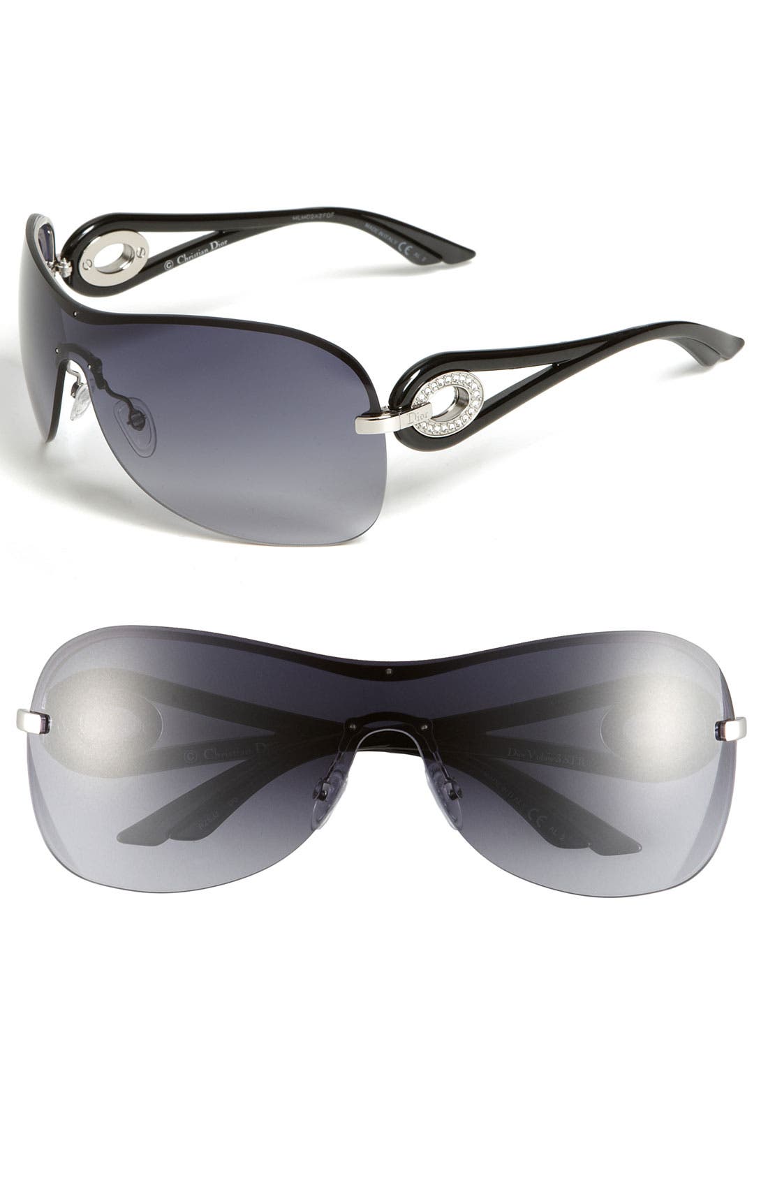 Dior 'Volute 3' Rimless Shield Sunglasses Nordstrom
