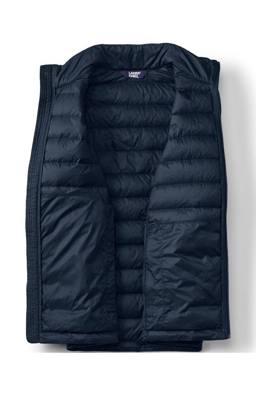 Shop Lands' End Wanderweight Ultralight Packable Down Jacket In Radiant Navy