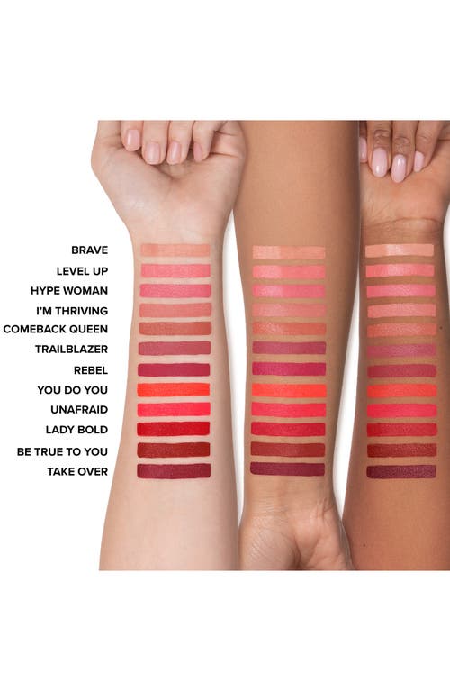 Too Faced Lady Bold Cream Lipstick In Lady Bold Reform