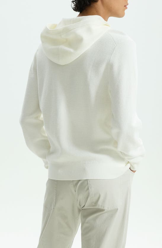 Shop Theory Myhlo Cotton Blend Hoodie In Ivory