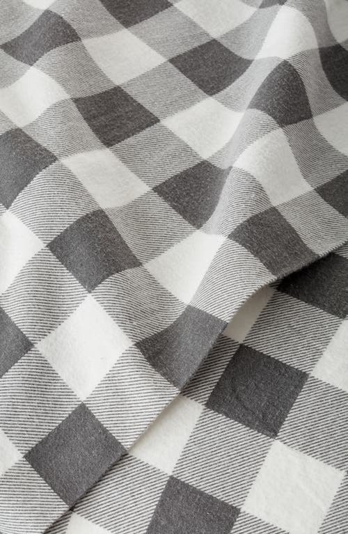 Shop Nordstrom Organic Cotton Flannel Sheet Set In Grey Buffalo Plaid