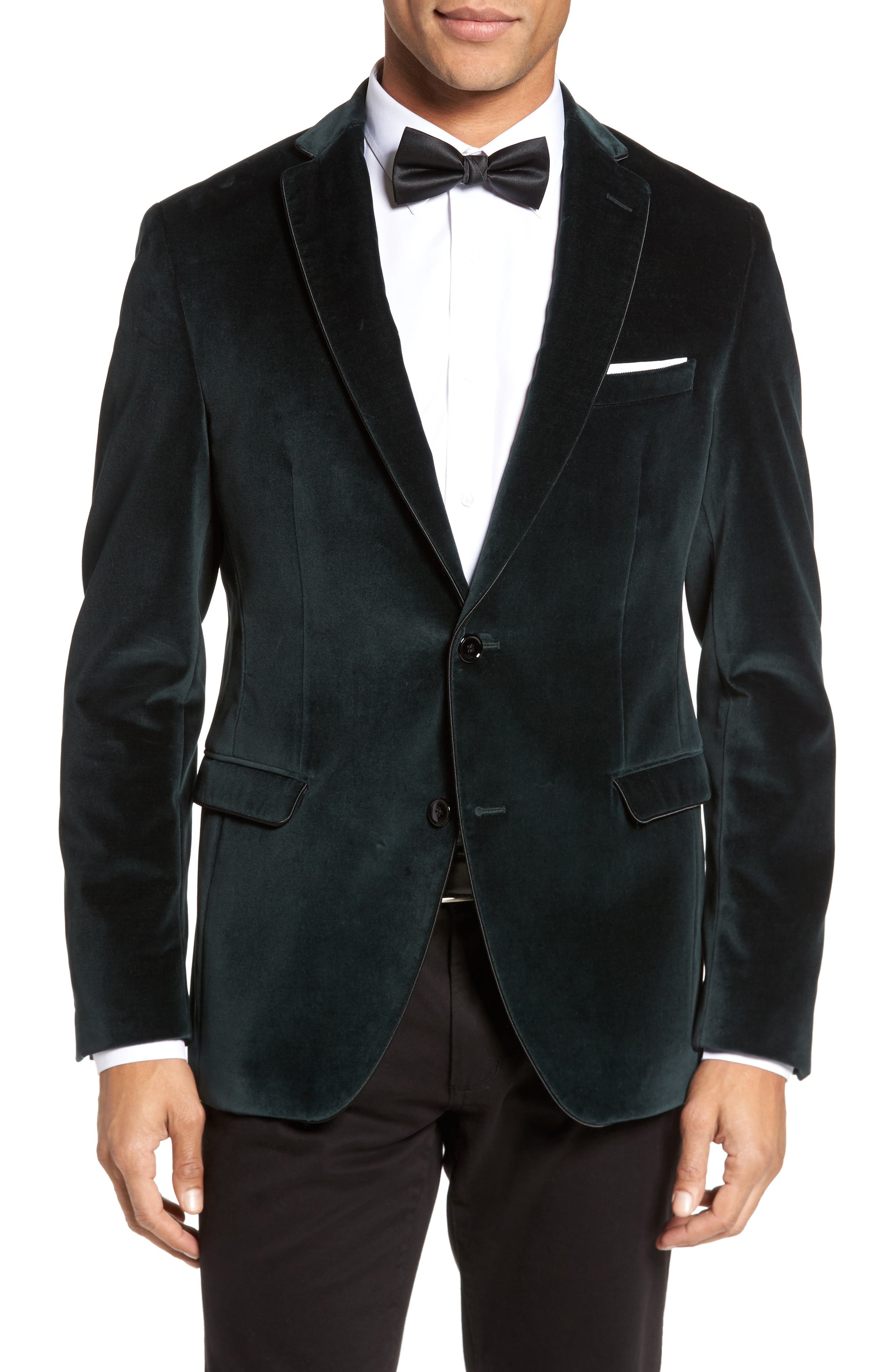 BOSS Reman Trim Fit Velvet Dinner Jacket Nordstrom