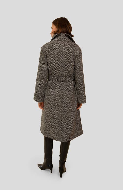 Whimsy + Row Emilia Coat In Black/white