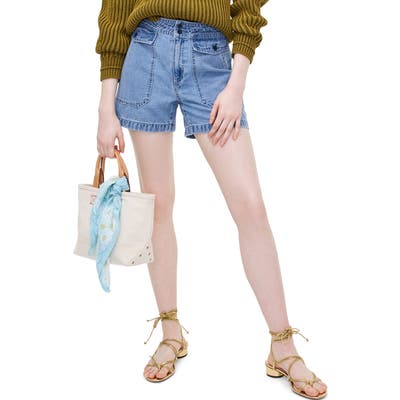 J.crew Denim Officer Shorts, Blue