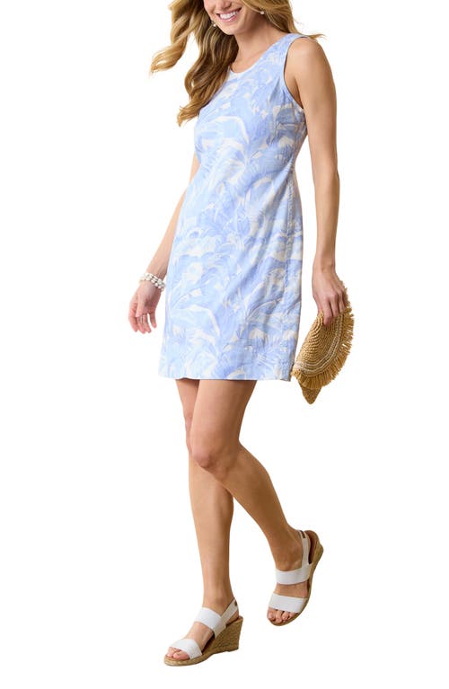 Tommy Bahama Palm a Dora Foliage Print Shift Dress Surf Blue at Nordstrom,